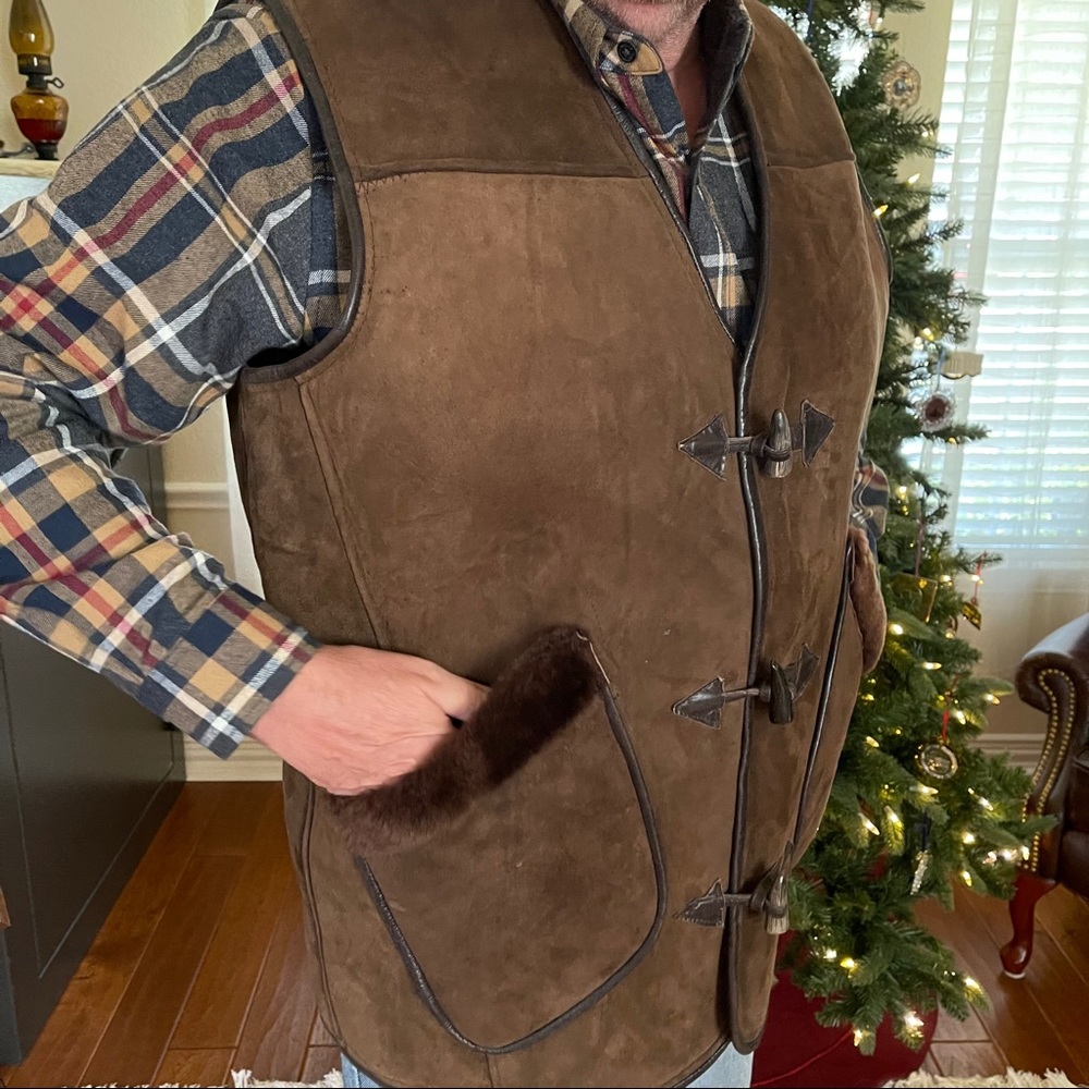 Chocolate brown vest